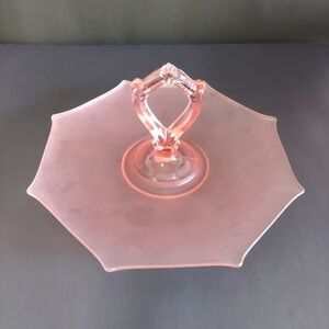 Depression Satin Glass Serving Tray